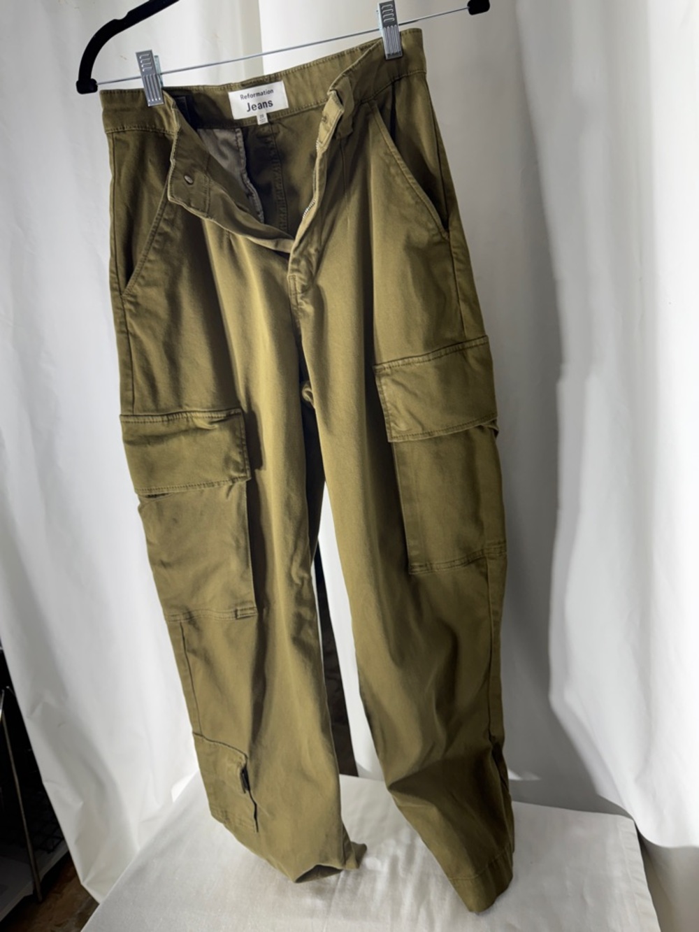 Reformation Olive Cargo Trousers - women